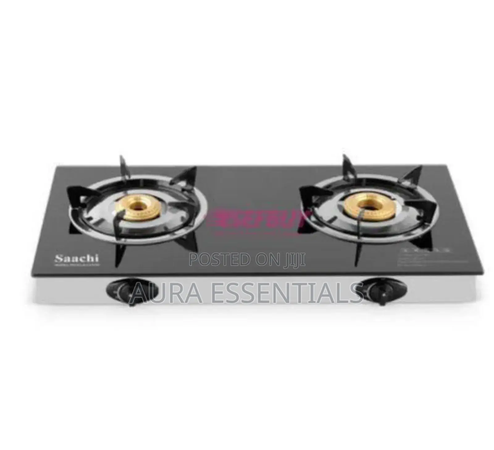 Saachi Double Gas Burner Cooktop