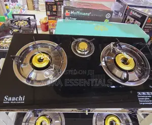 Saachi Glass Top 3 Burner Gas Stove
