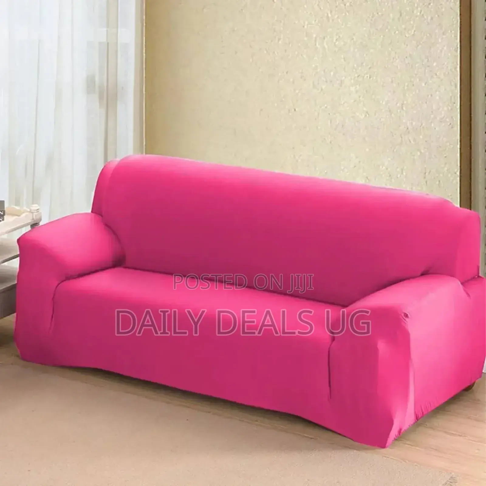 Red In Color Sofa Cover
