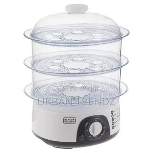 3 Tier Electric Food Cooking Steamer Pot With Display Timer.