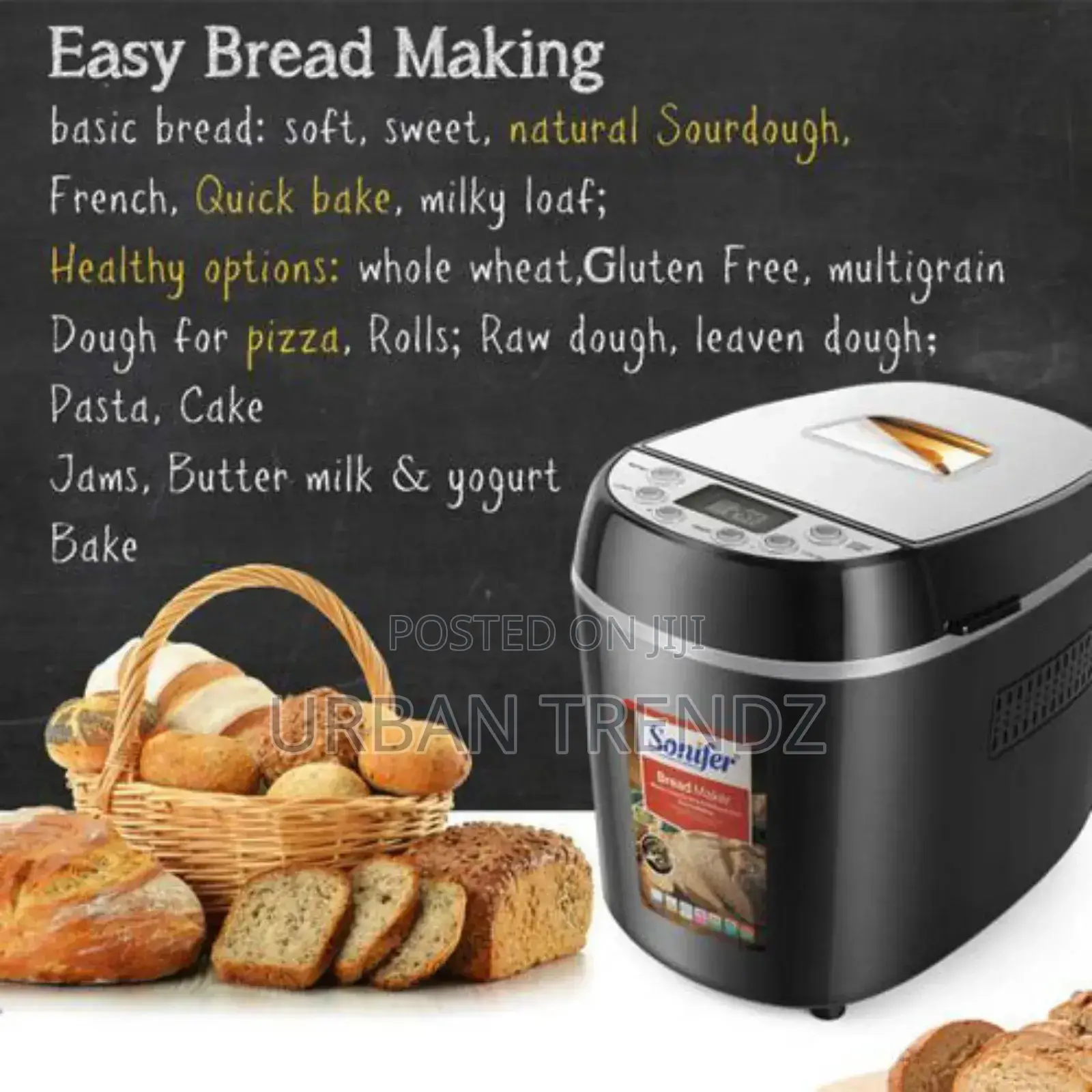 Sonifer Automatic Electric Programmable Digital Bread Maker