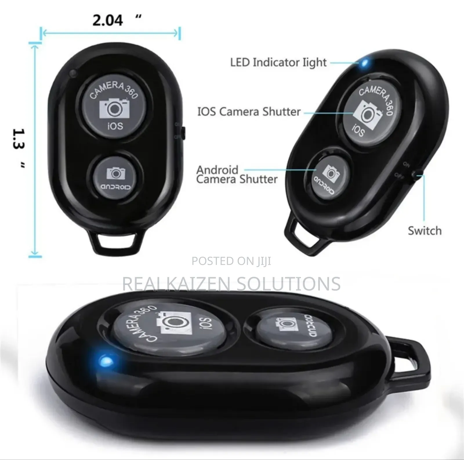 Wireless Bluetooth Smartphone Camera Shutter Remote Control