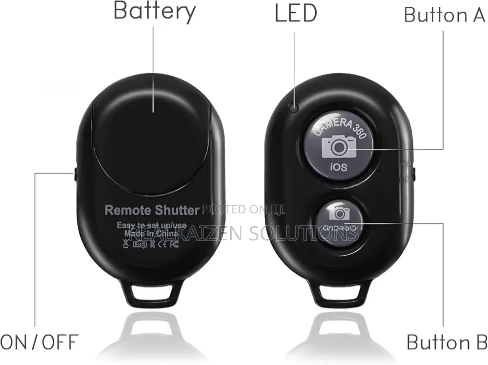 Wireless Bluetooth Smartphone Camera Shutter Remote Control