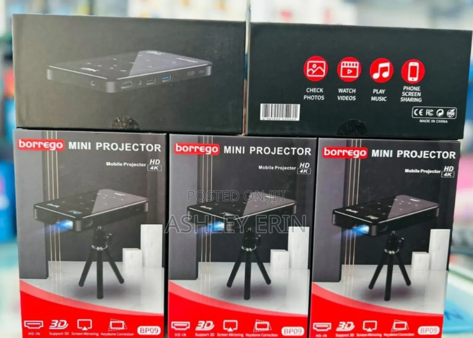 Borrego Mini Projector Portable Smart HD Projector