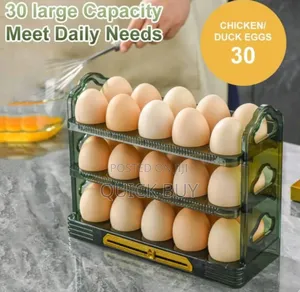 Elegant 3 Tier Egg Holder Fridge Egg Organizer With Holder