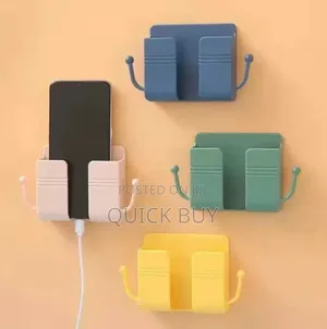 Unique Self Adhesive Wall Mount Phone,Remote,Charger Holder