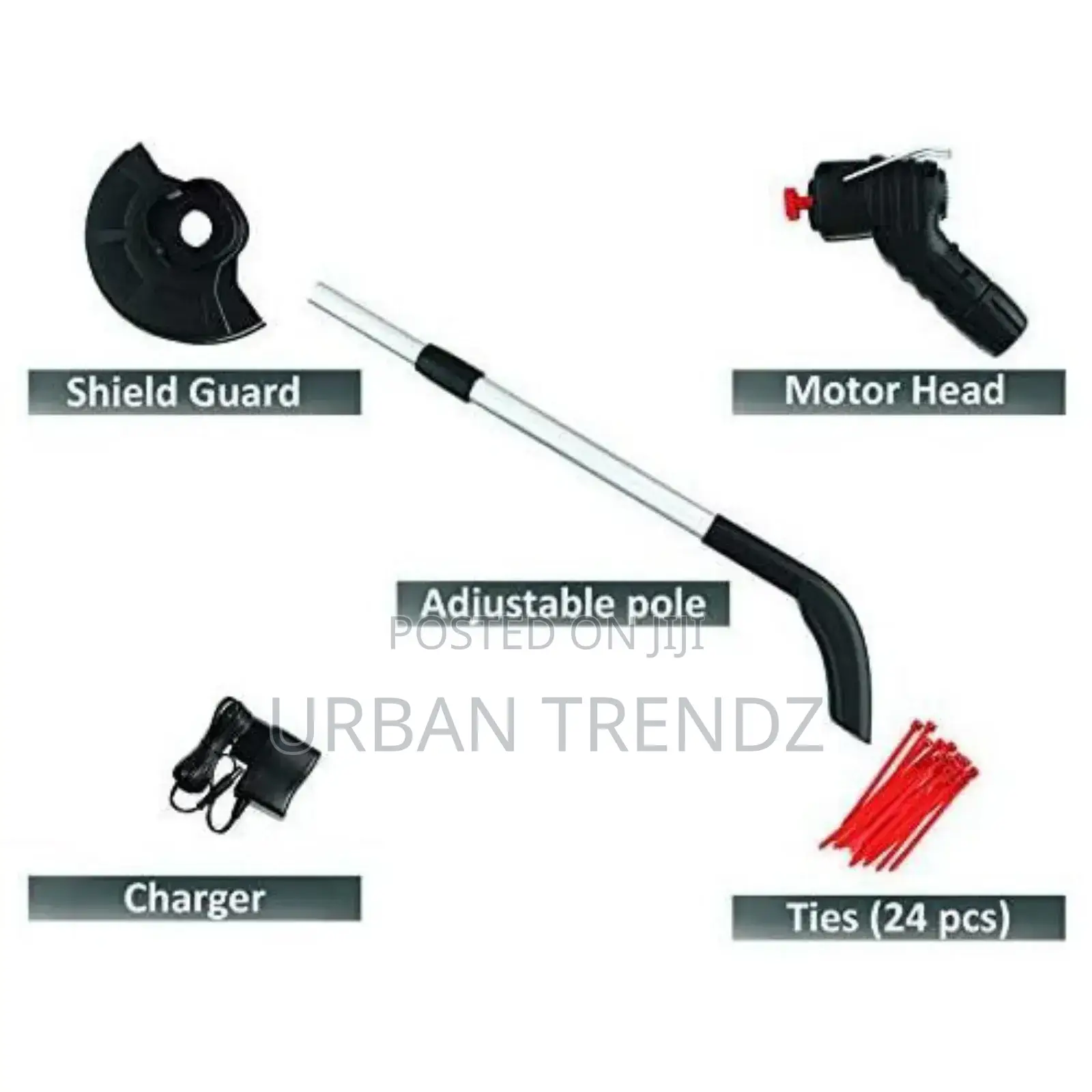 Grass Trimmer, Cordless Rechargeable Weed Cutter.