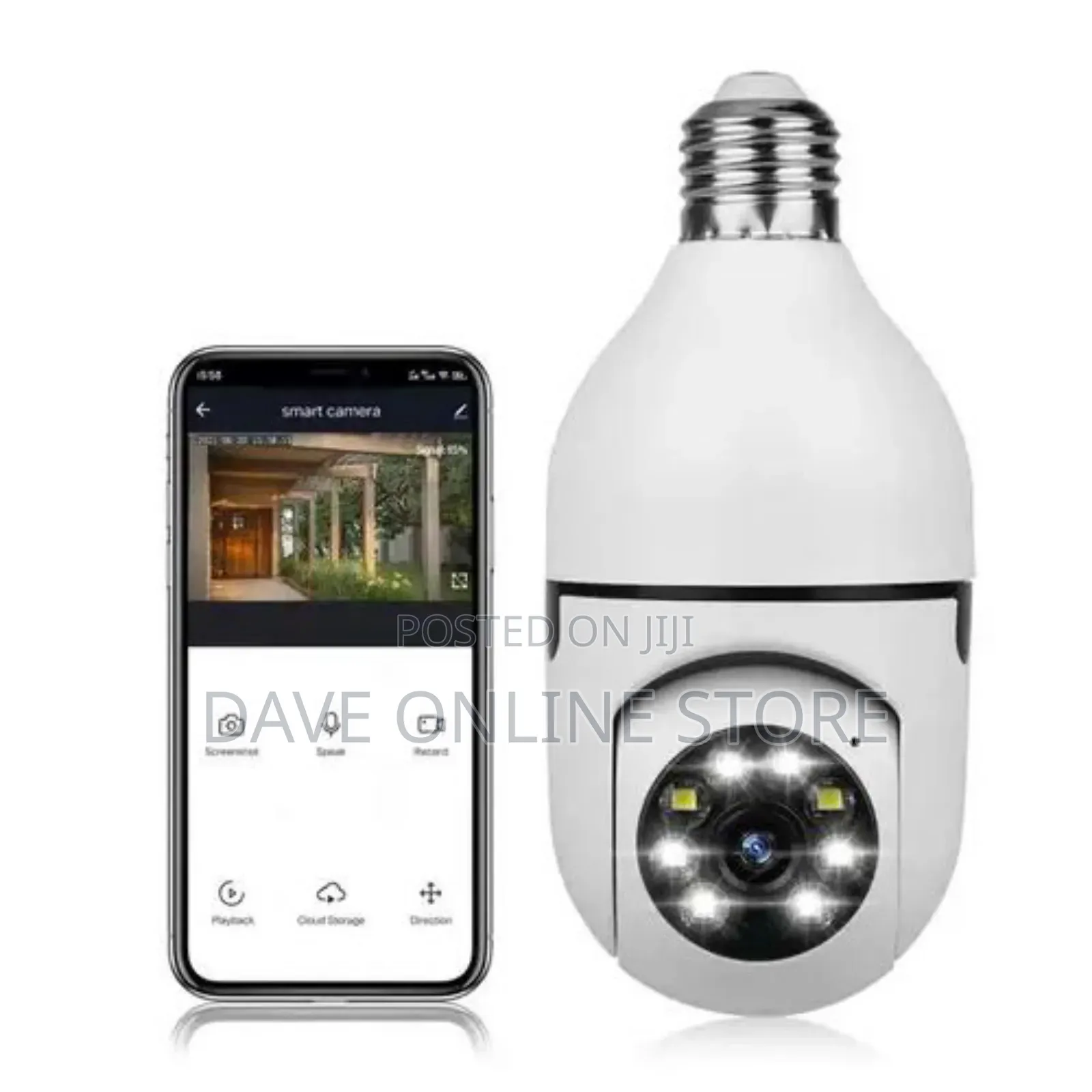 Genese Bulb Light Camera CCTV Home Security IP Wifi V360.