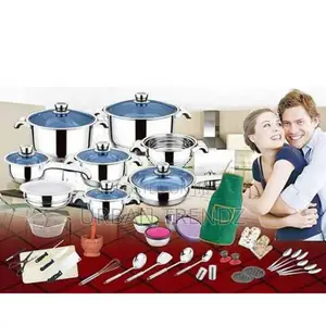 50pcs Stainless Steel Cookware Sets Cooking Frying Pans Pots