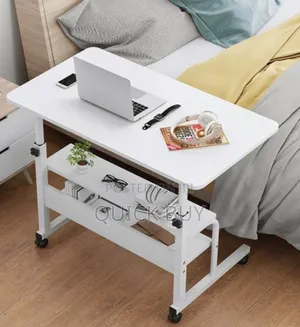 Adjustable Rolling Laptop Desk Portable for Sofa Bed