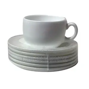 Luminarc 6 Pieces Luminarc Tea Coffee Cups and 6 Saucers