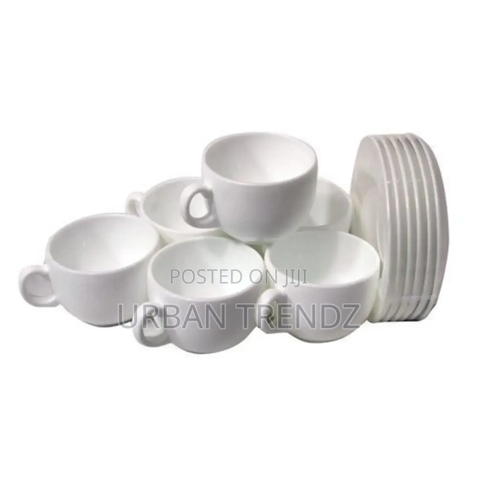 Luminarc 6 Pieces Luminarc Tea Coffee Cups and 6 Saucers