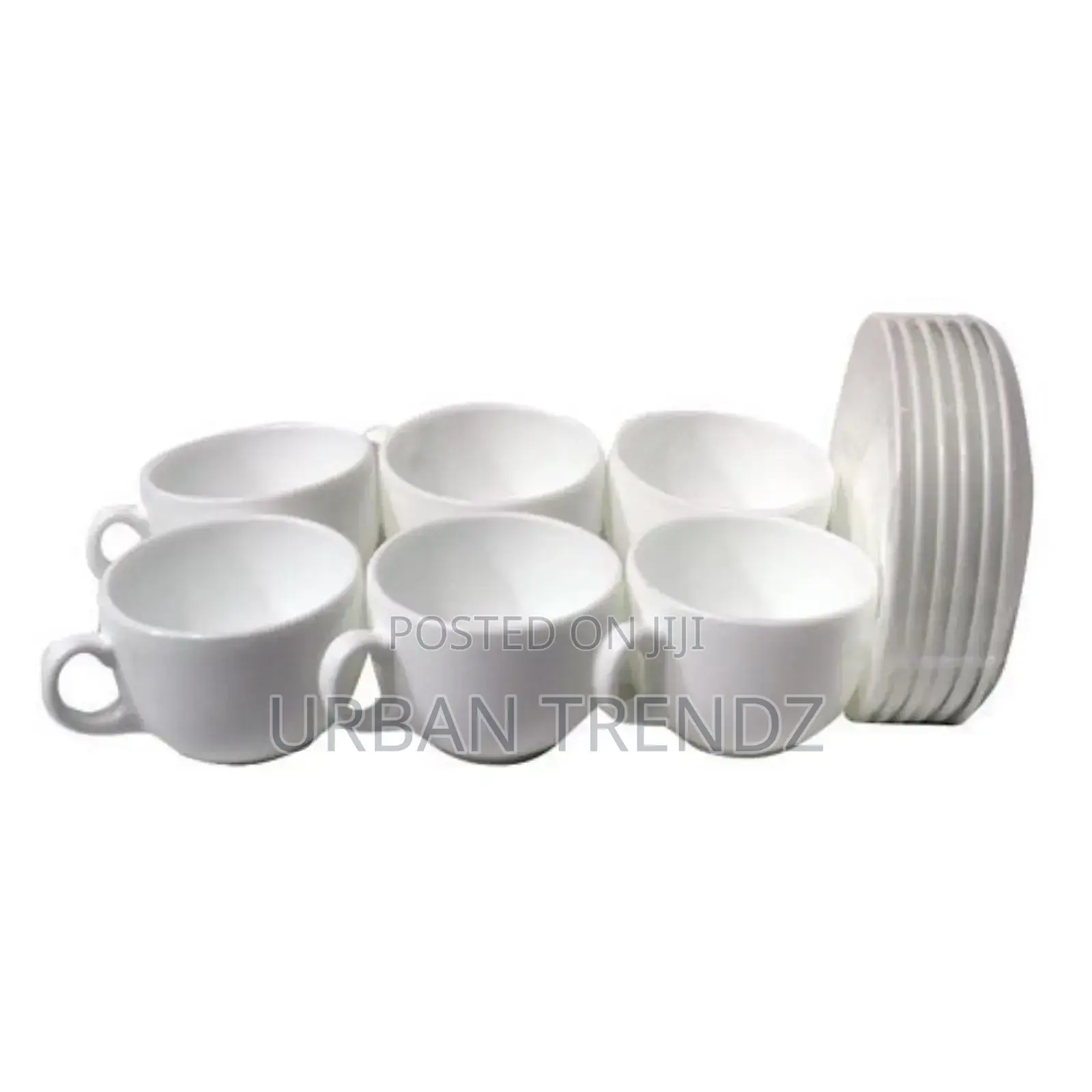 Luminarc 6 Pieces Luminarc Tea Coffee Cups and 6 Saucers