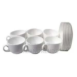 Luminarc 6 Pieces Luminarc Tea Coffee Cups and 6 Saucers