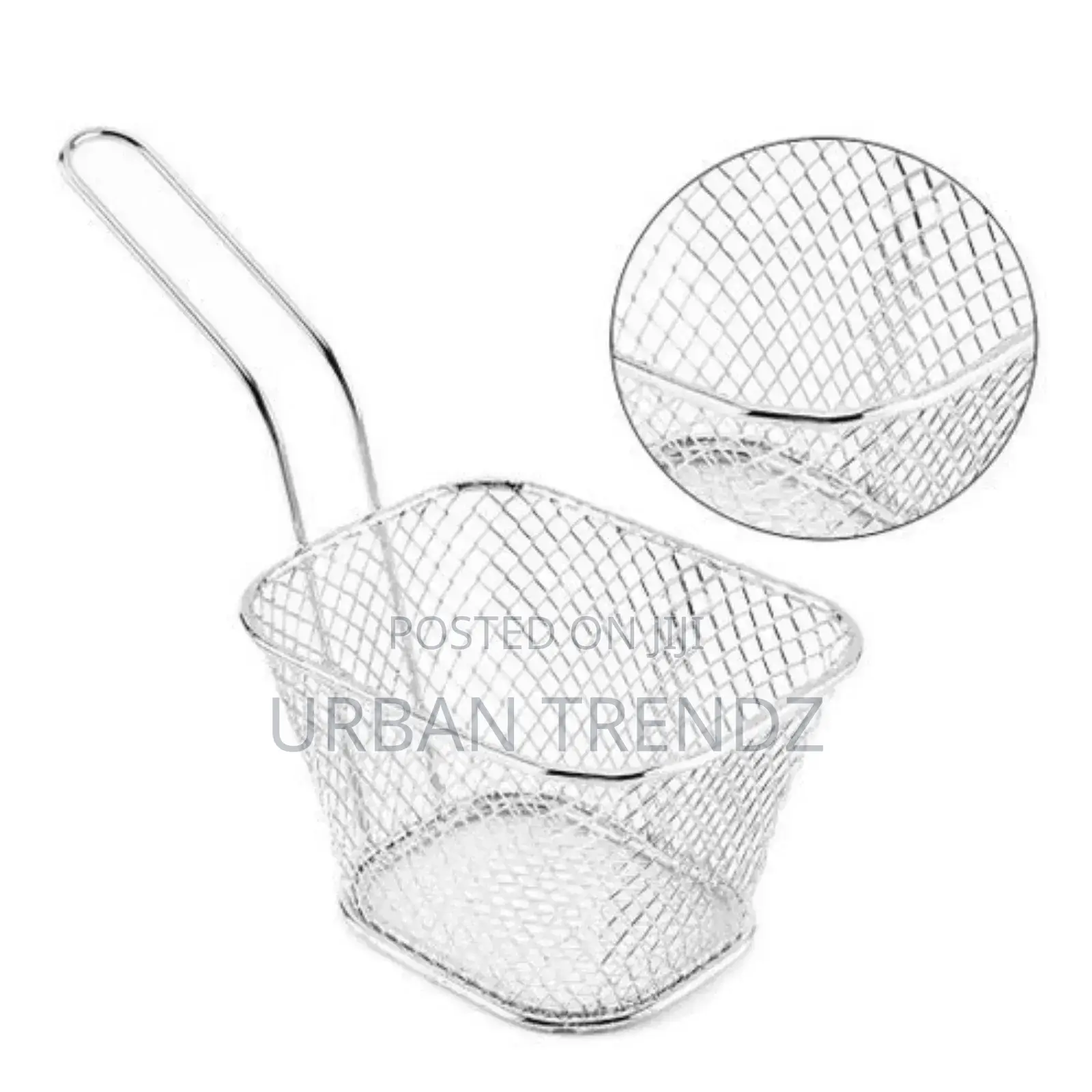 Square Frying Basket Fry Chips Net Strainer Oil Filter,