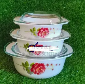 3pcs Opal Glass Casserole Set