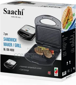 Saachi 2 Slice Sandwich Maker/ Grill