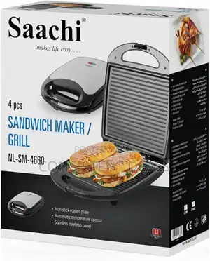 Saachi 4pcs Sandwich Maker/Grill
