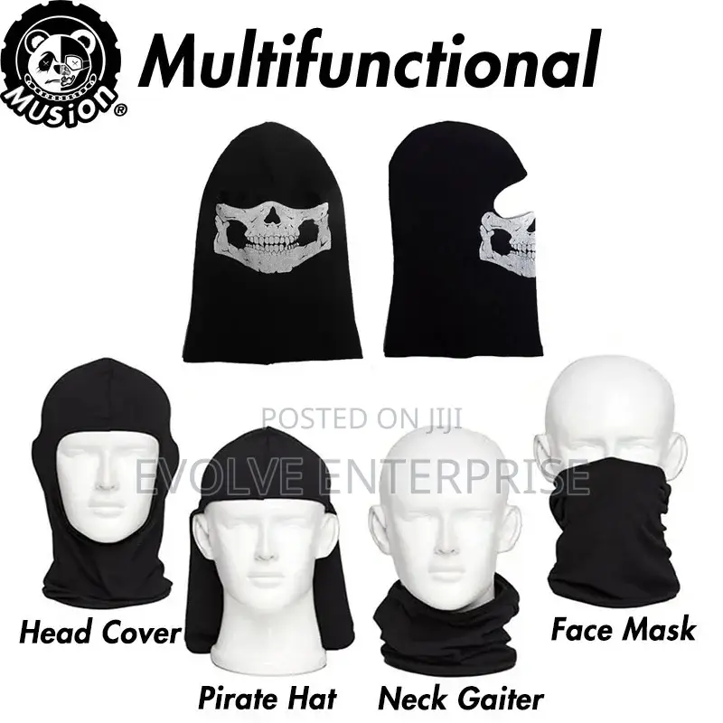 Black Ghosts Balaclava Full Face Mask
