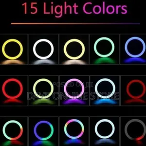 RGB 14 Inches Selfie Ring Light for Make-Up Broadcasting