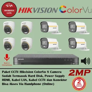 8 Channel CCTV Cameras Full Kit Colorvu Gut