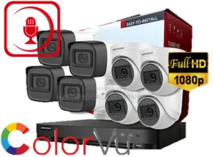 8 Channel 2mp CCTV Cameras Colorvu Kan