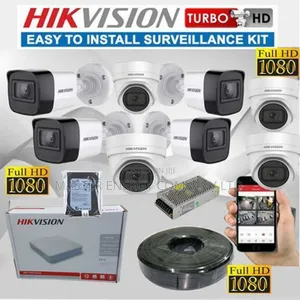 8 Channel 2mp CCTV Cameras Full Kit Colorvu Bia