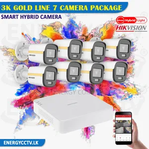 8 Channel 2mp CCTV Cameras Full Kit Colorvu Teop