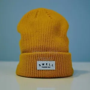 Mustard Yellow Beanie Headsock