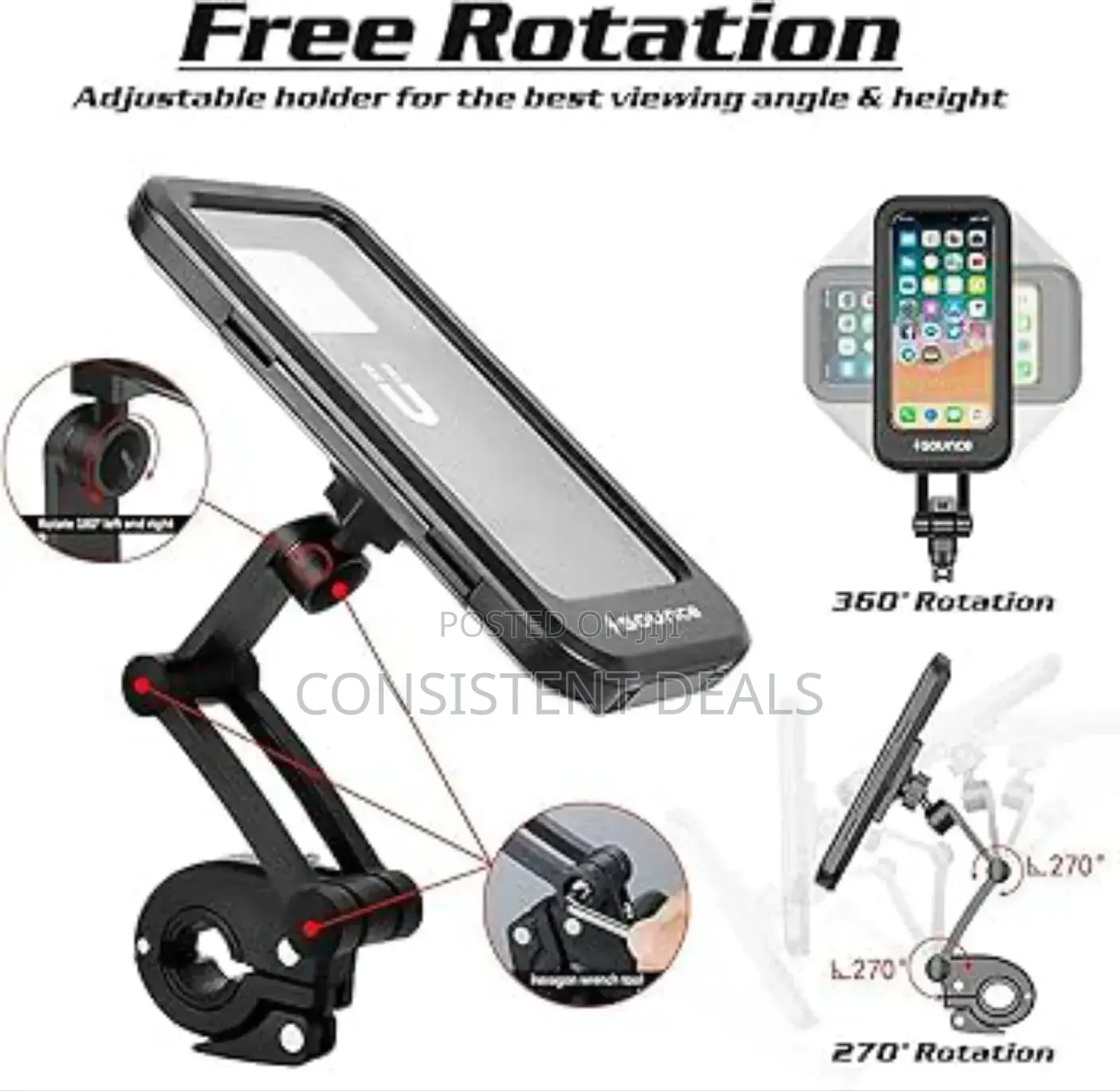 Bike Handle Waterproof Phone Holder