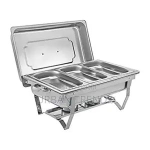 Stainless Steel Triple Serving/Chafing Dish Food Warmer