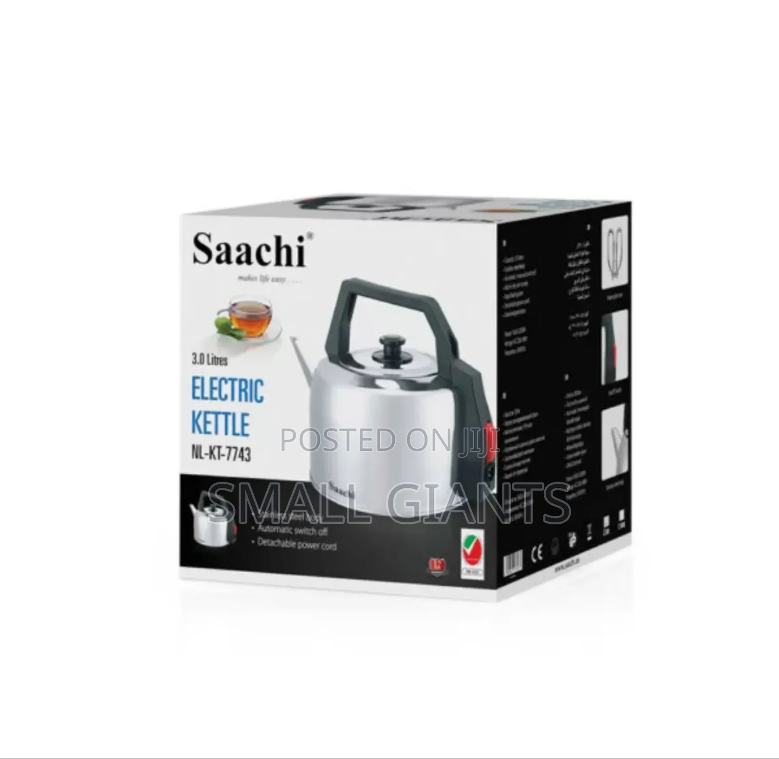 Saachi -NL -KT 7743 -3l Electric Kettle
