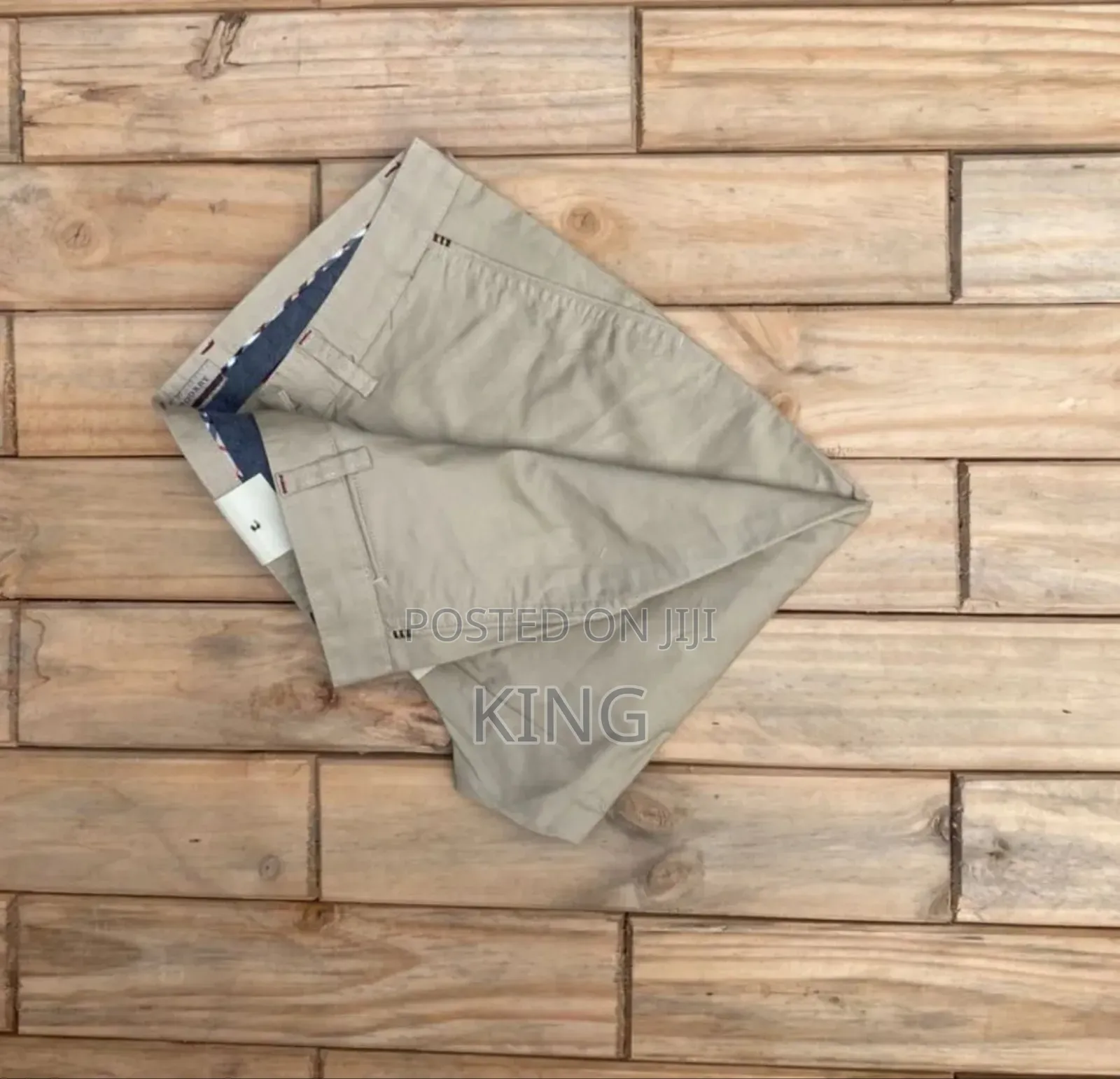 Kaki Casual Trousers. Plain