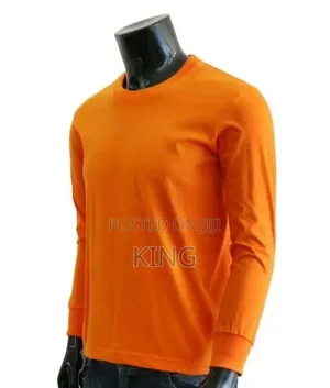 Orange Long Sleeved T-Shirt.