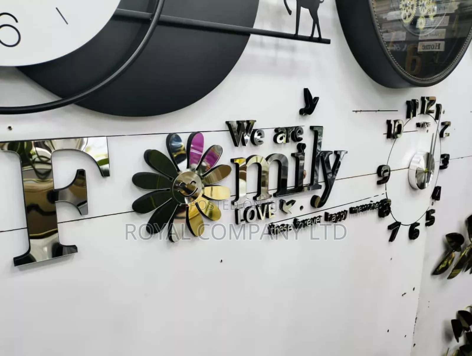 Wall Clock 3D /Family Wall Clock
