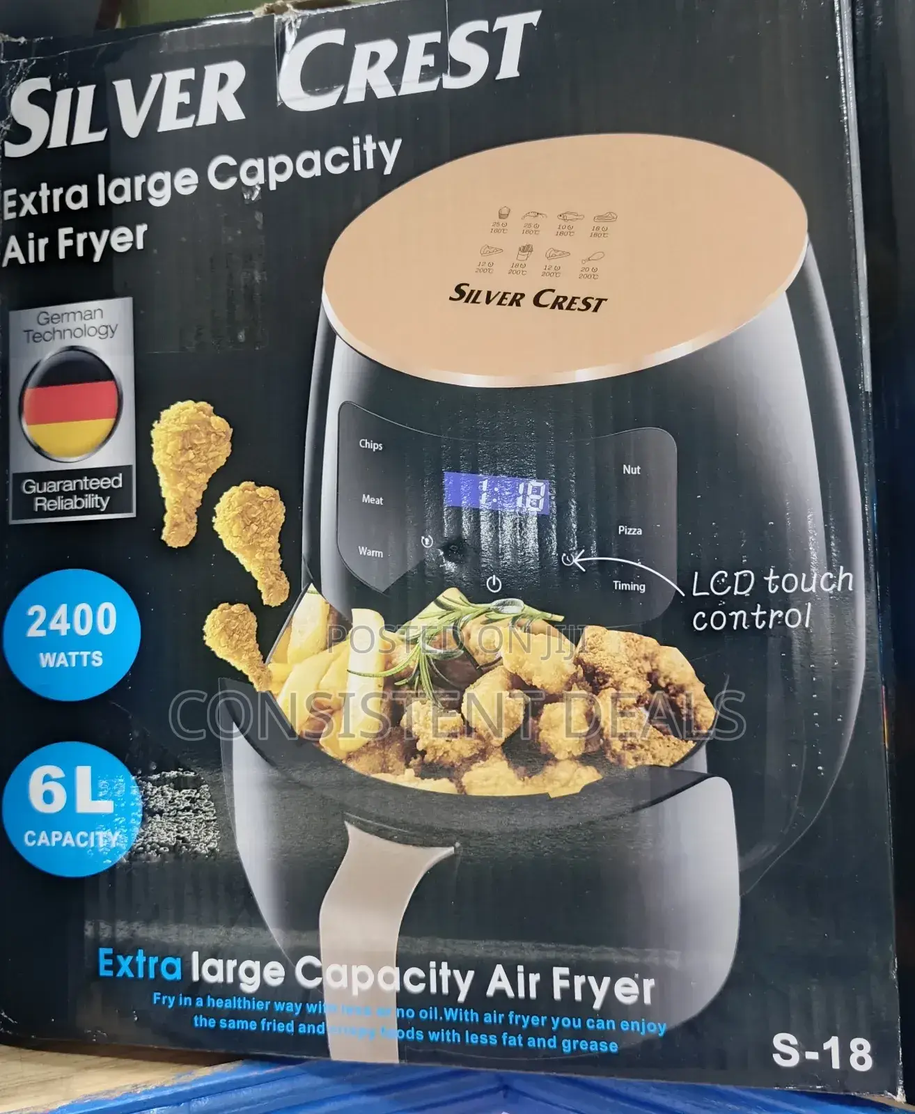 Silver Crest 6L Air Fryer