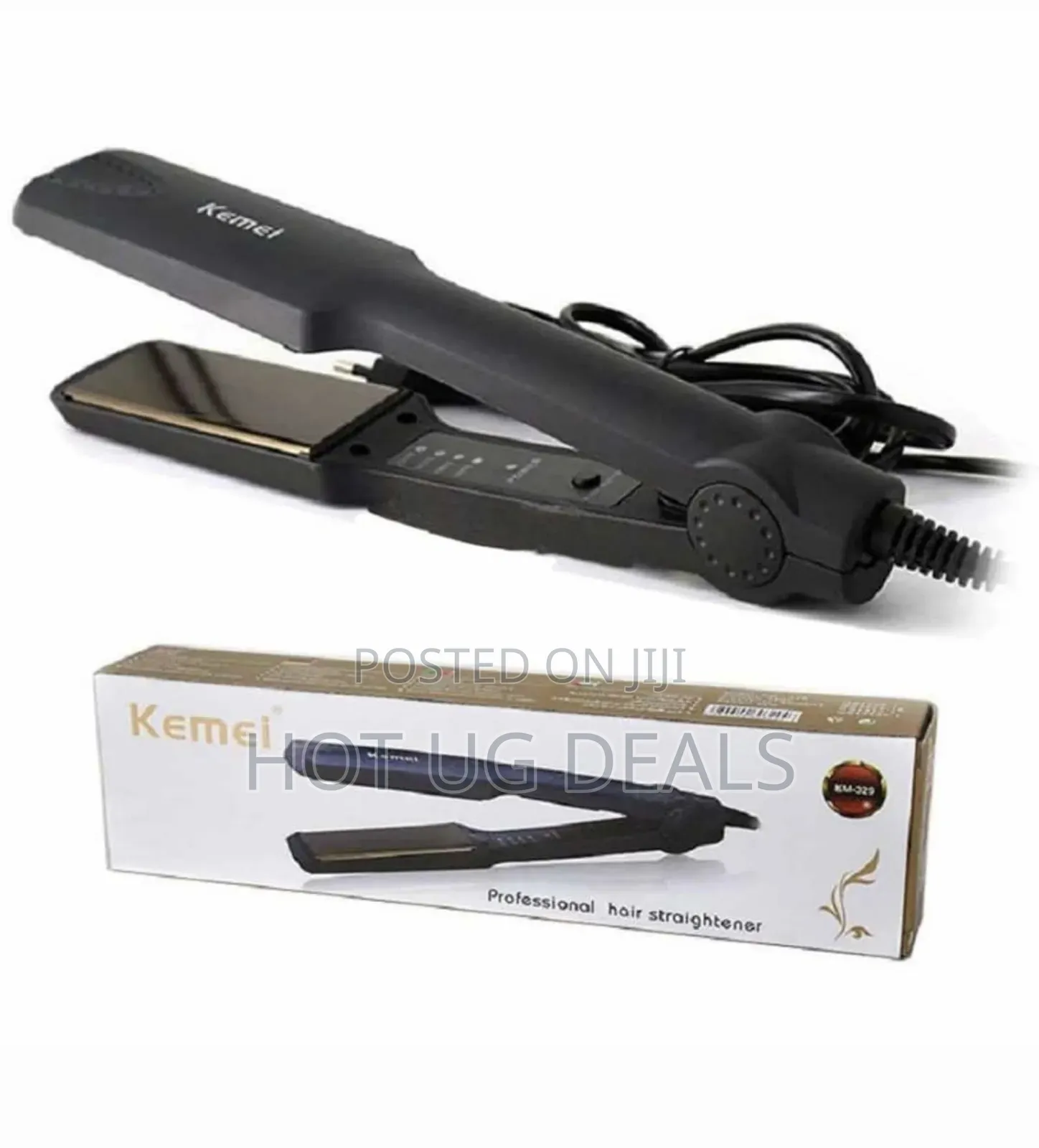 Kemei Electric Hair Straightening Iron With Curling Function