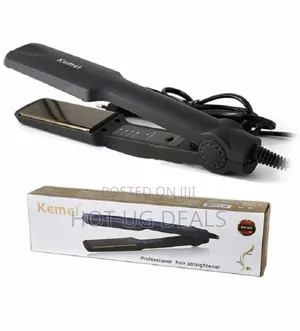 Kemei Electric Hair Straightening Iron With Curling Function
