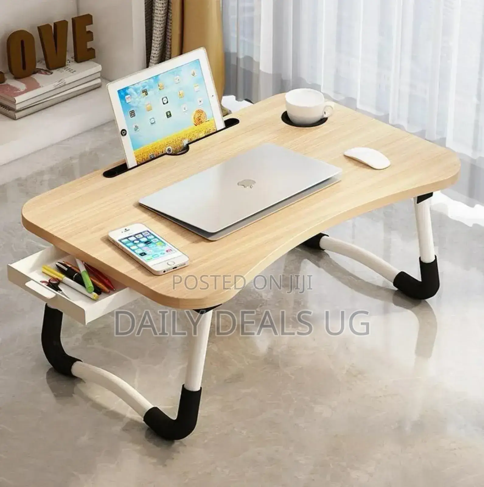 Wooden Adjustable Bed Table