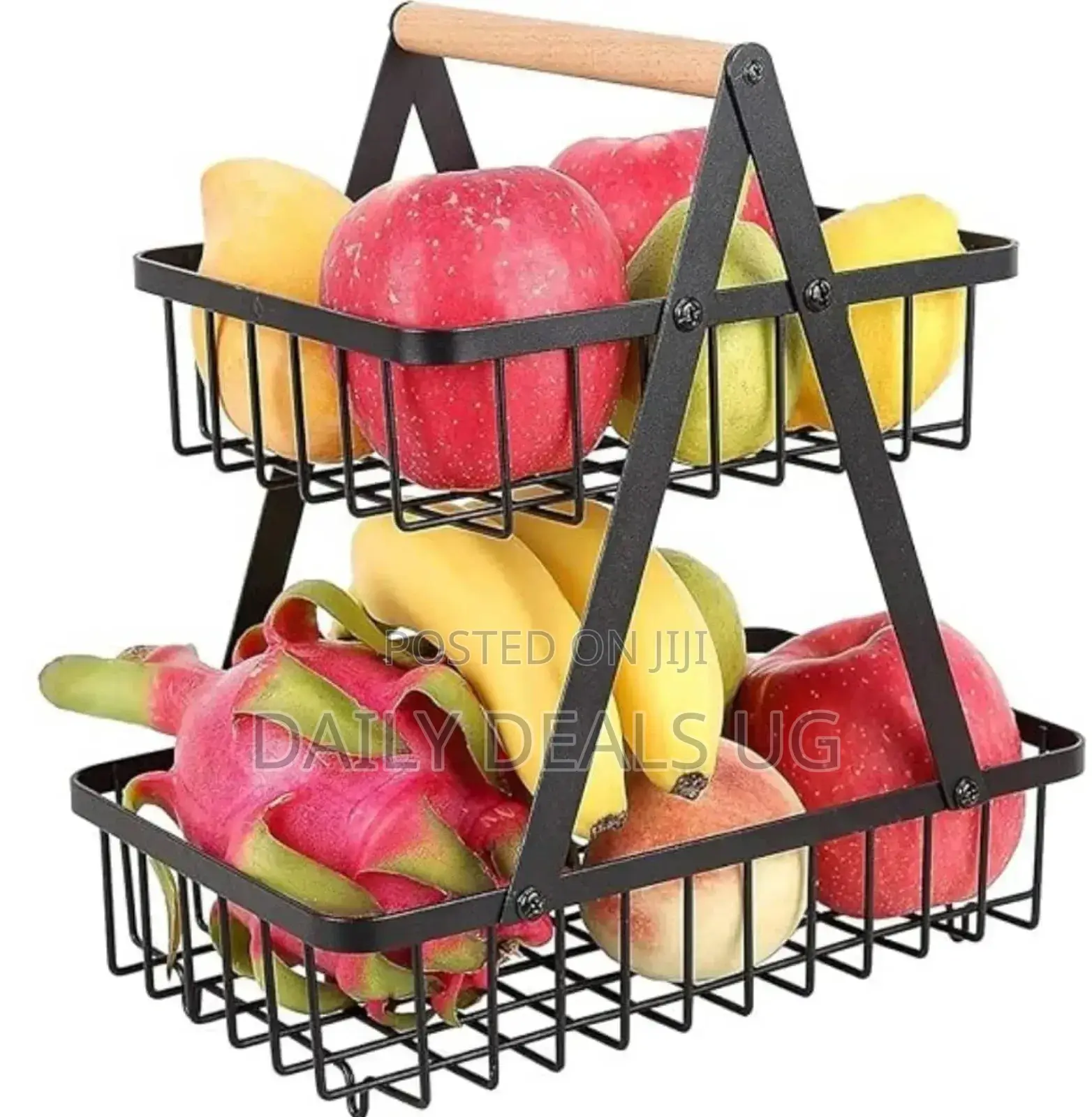 Metallic 2 Layer Fruit Rack