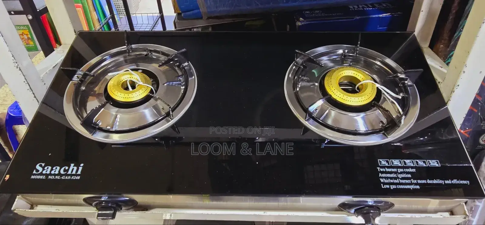 Saachi Double Burner Gas Stove
