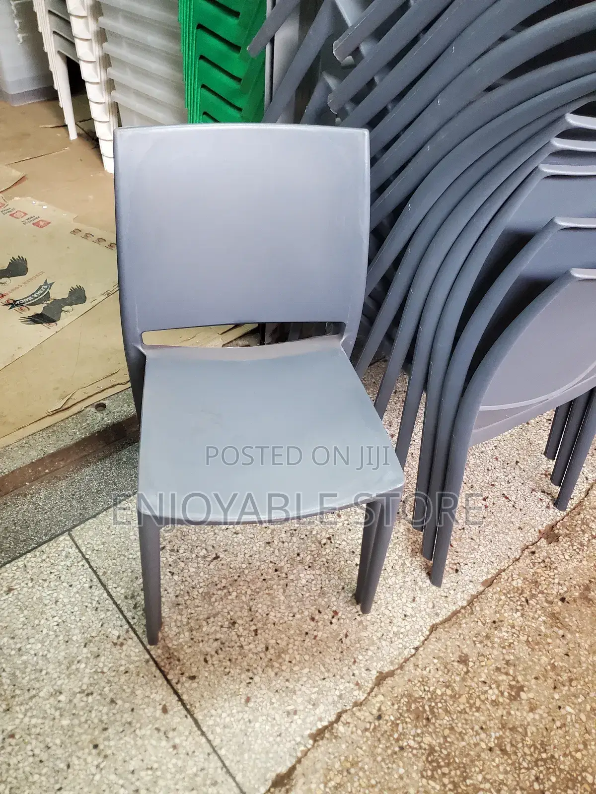 Restaurant Plastic Chairs Grey