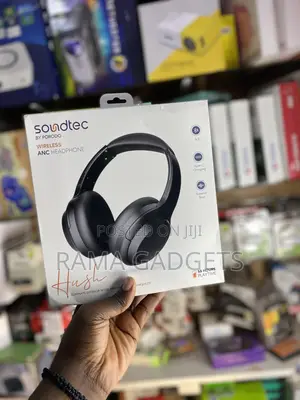 Porodo Soundtech Hush Wireless Over-Ear ANC Headphone Black