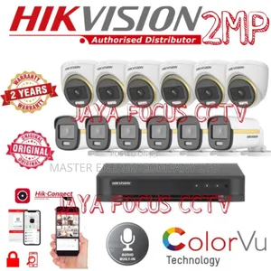 16 Channel 2mp CCTV Cameras Full Kit Colorvu Mwero