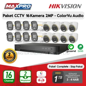 16 Channel 2mp CCTV Cameras Full Kit Colorvu Huyi