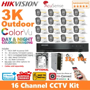 16 Channel 2mp CCTV Cameras Full Kit Tali