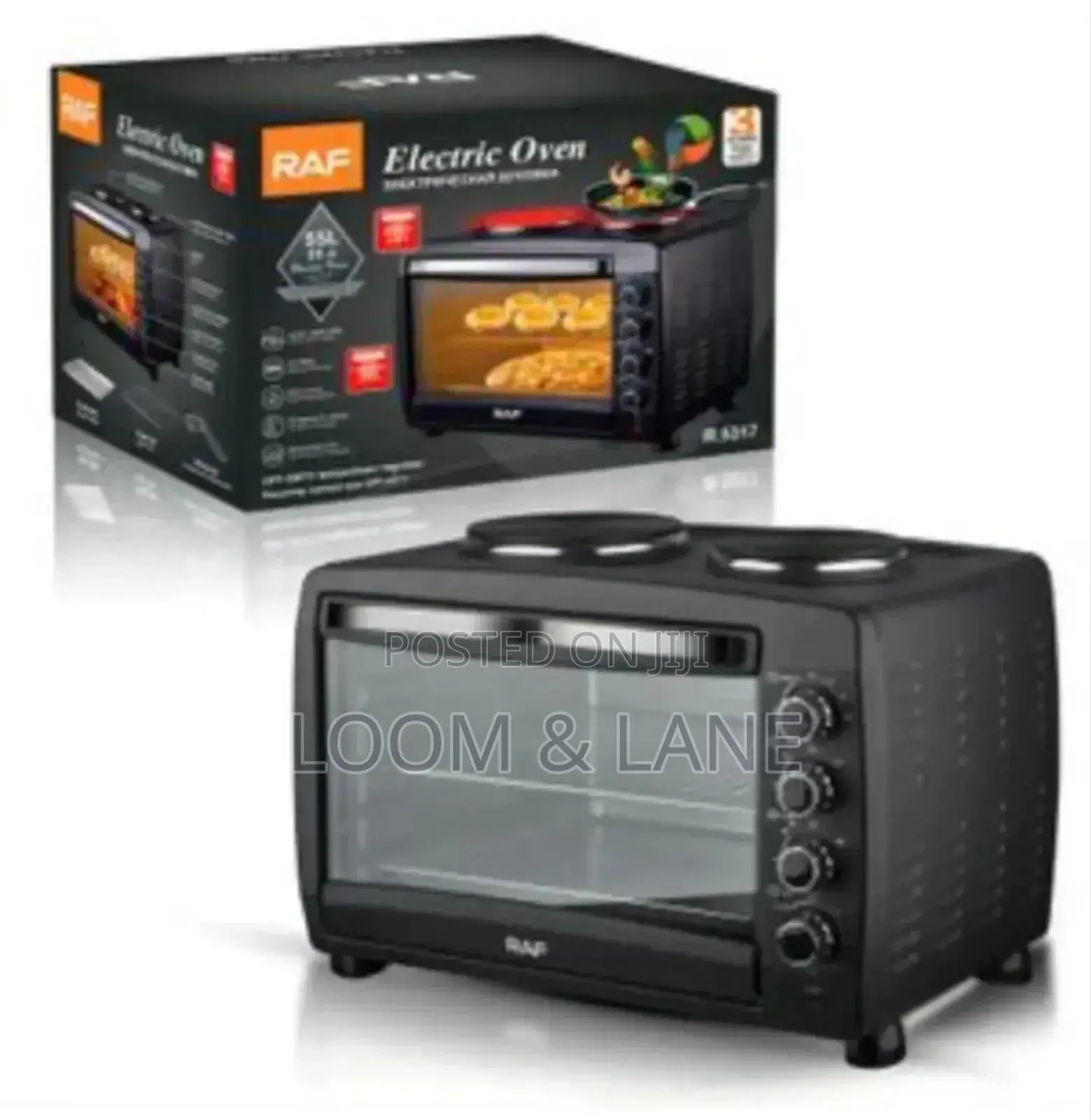 55litres RAF Electric Oven With Two Hot Plates