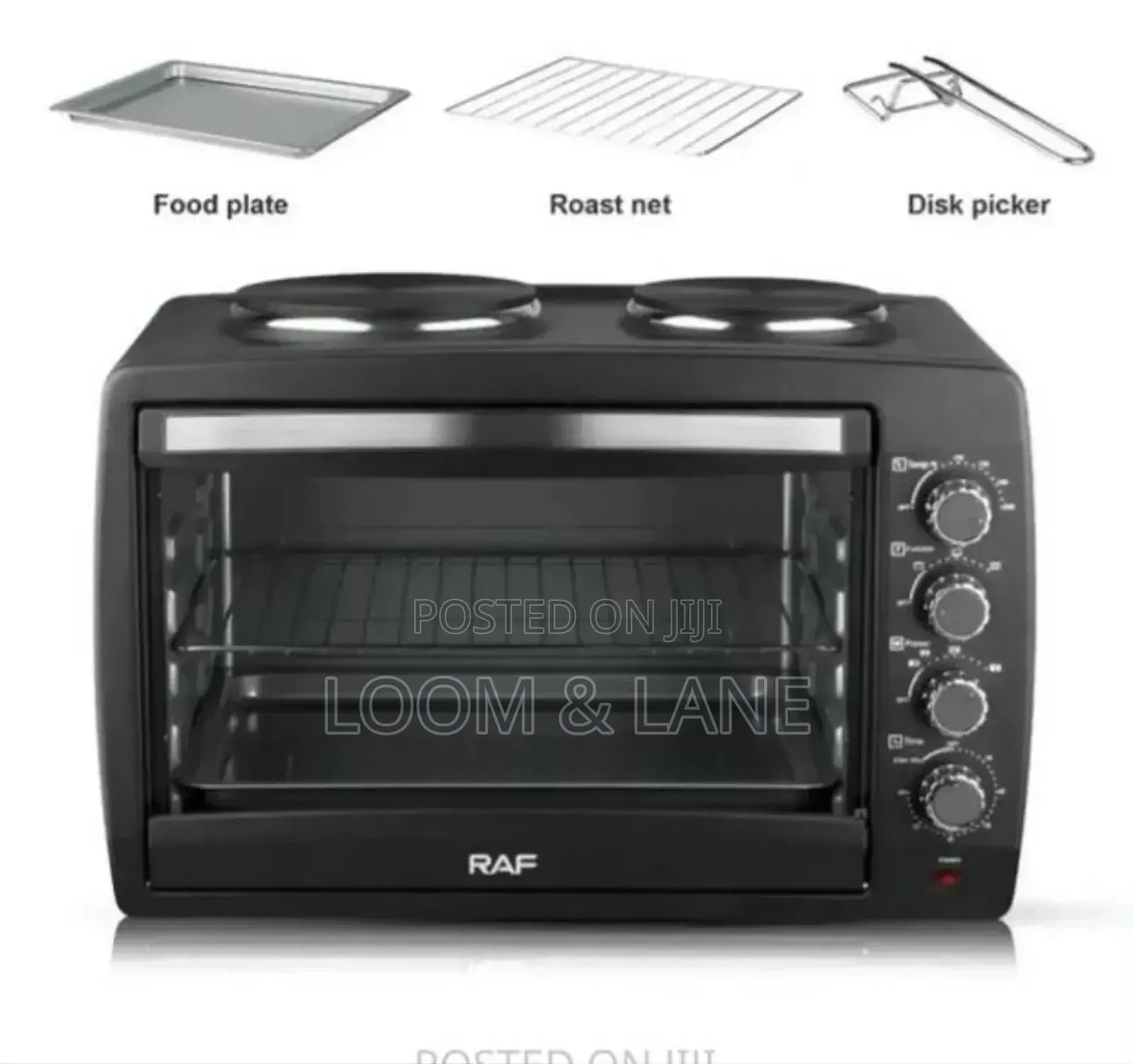 55litres RAF Electric Oven With Two Hot Plates