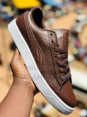 Original Brown Puma Suede Casual Leather Sneakers