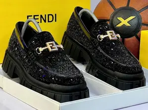 Original Designer Luxury Big Sole Fendi Roma Stoned Loafers